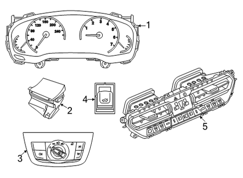 BMW 62105A69549 INSTRUMENT CLUSTER