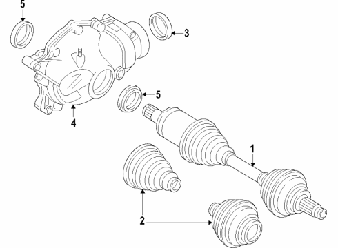 BMW 26109501822 PROP SHAFT