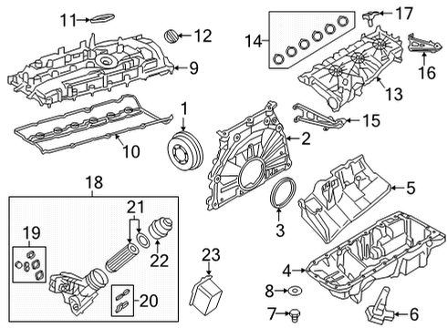 2024 BMW 840i xDrive Gran Coupe Engine Parts Diagram