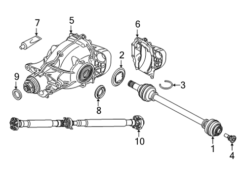 2023 BMW X3 M Axle & Differential - Rear Diagram 2