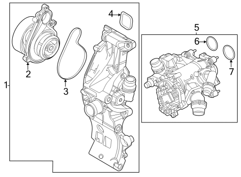 2024 BMW X1 Water Pump Diagram 4