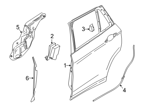 2023 BMW X2 Door & Components Diagram 2