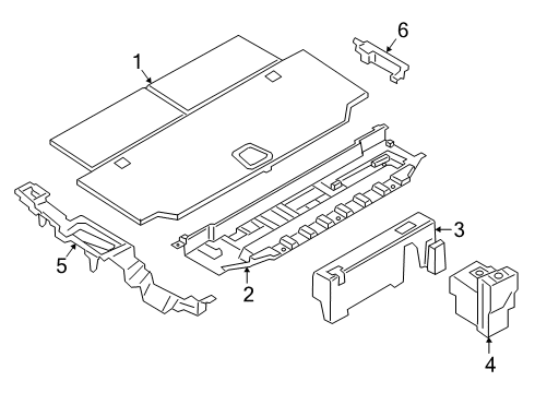 2021 BMW X5 Interior Trim - Rear Body Diagram 3