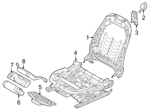 2024 BMW 430i xDrive Gran Coupe Tracks & Components Diagram 2