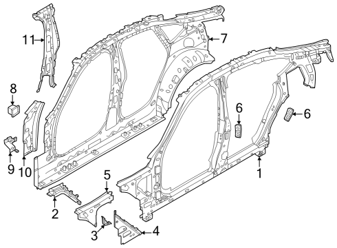 2024 BMW 430i xDrive Gran Coupe Uniside Diagram 1