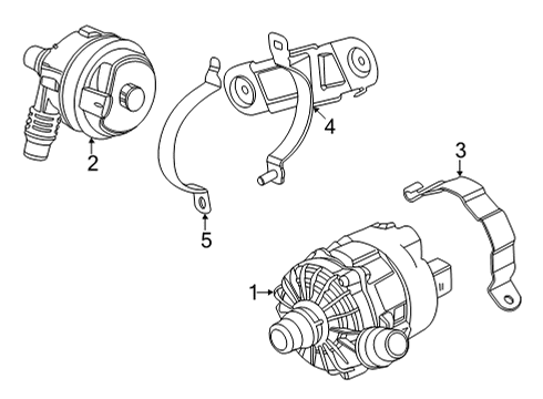 2021 BMW 530e Water Pump Diagram 1