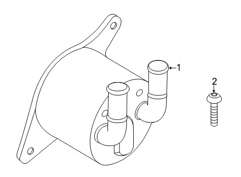 2021 BMW X1 Oil Cooler Diagram 2