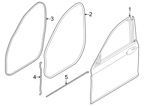 2024 BMW i7 Door & Components Diagram 1