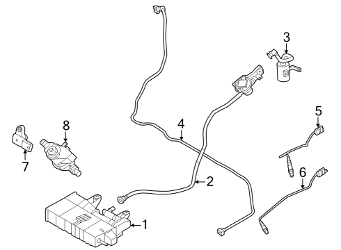 2024 BMW X1 Emission Components Diagram