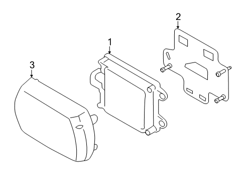 2021 BMW X7 Electrical Components - Front Bumper Diagram 1