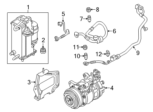 A C Condenser Compressor Lines Bmw I