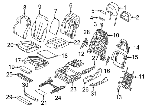 Heater Element, Comfort Seat Diagram for 52104810481