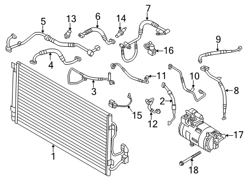 2021 BMW i3 Air Conditioner Diagram 1