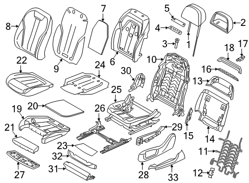 2021 BMW 530e Heated Seats Diagram 3