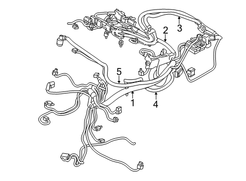 2023 BMW X1 ENGINE WIRING HARNESS, FUEL Diagram for 12519844531