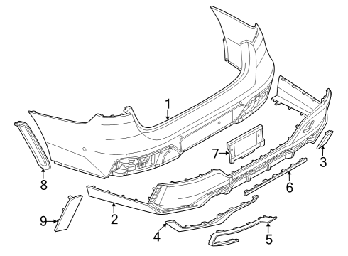 2024 BMW i7 TRIM STRIP, CHROME, LEFT Diagram for 51128081599