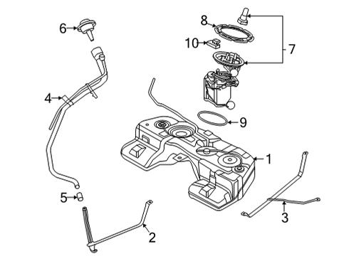 2021 BMW X6 M Fuel Supply Diagram 1