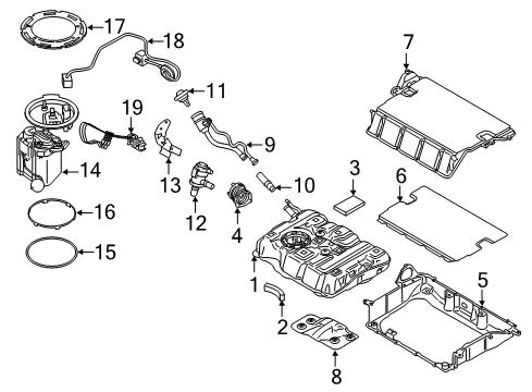 2021 BMW 530e Fuel Supply Diagram 2