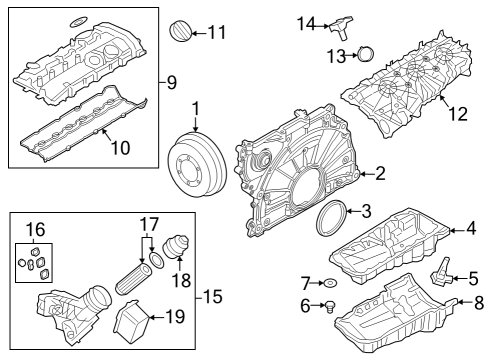 2024 BMW 750e xDrive Engine Parts Diagram 2