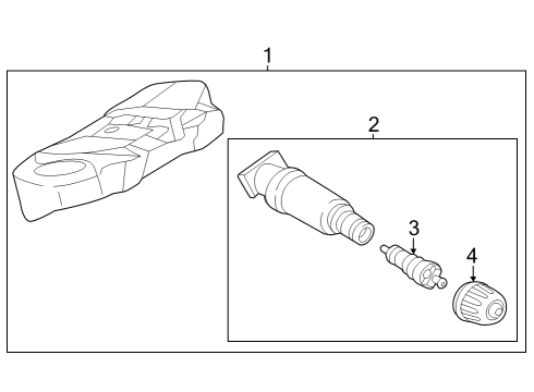 2023 BMW 760i xDrive Tire Pressure Monitoring Diagram