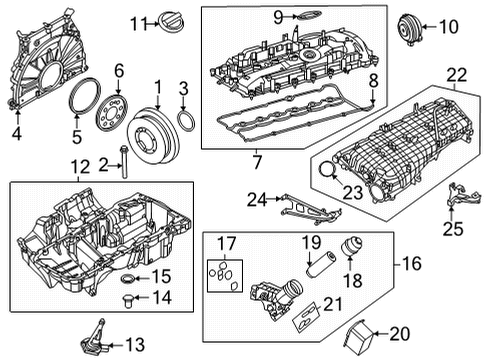 2023 BMW M240i Engine Parts Diagram