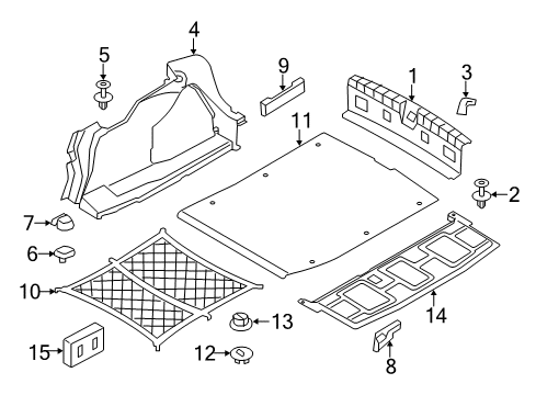 2021 BMW 230i Interior Trim - Rear Body Diagram 4