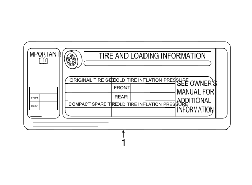 2022 BMW Z4 Information Labels Diagram