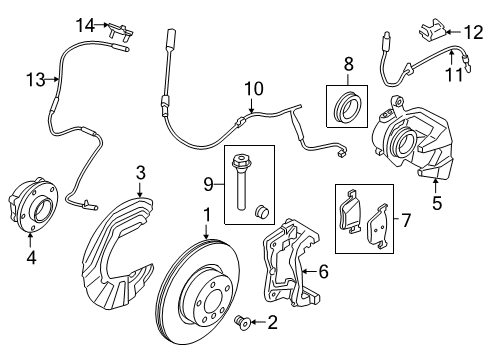 2021 BMW 330e xDrive Anti-Lock Brakes Diagram 2