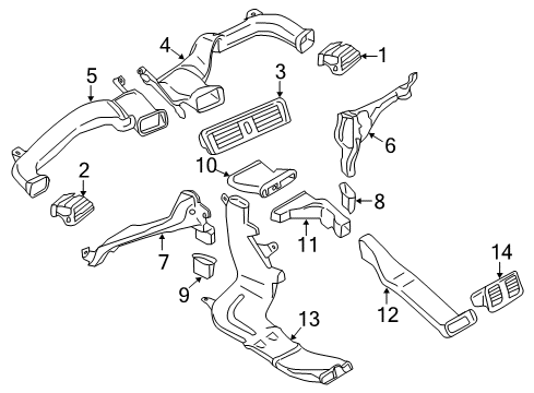 2021 BMW 230i Ducts Diagram 1