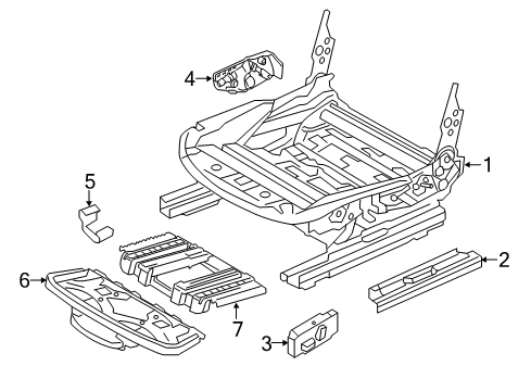 2021 BMW 230i Tracks & Components Diagram