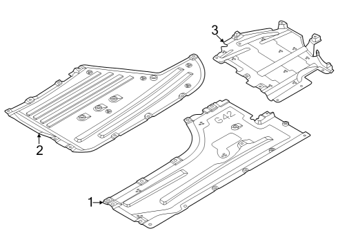 2022 BMW M240i xDrive UNDERBODY PANELLING, SIDE ON Diagram for 51758493723