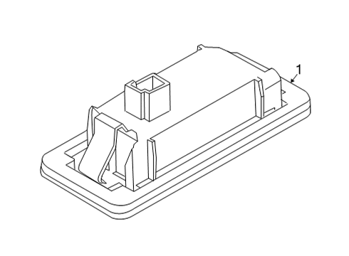 2023 BMW M440i License Lamps Diagram