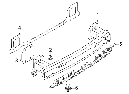 2022 BMW X7 Bumper & Components - Rear Diagram 3