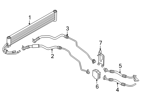 2021 BMW M2 Trans Oil Cooler Diagram