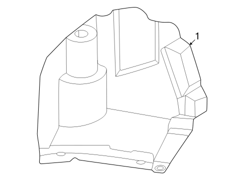 2021 BMW M240i xDrive Under Cover & Splash Shields Diagram 3