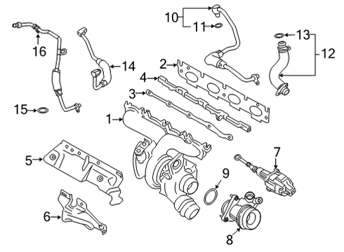 2021 BMW X3 M Turbocharger Diagram 5