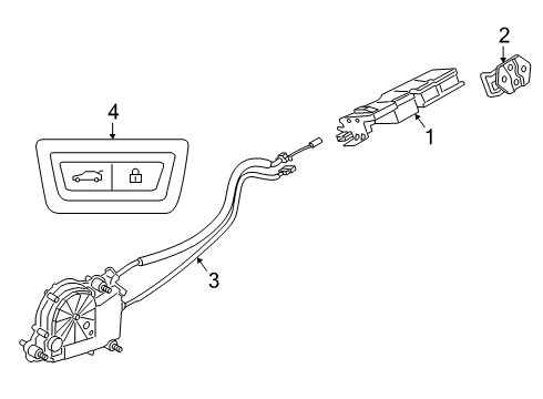 2023 BMW X2 Lock & Hardware Diagram 2