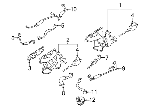 2020 BMW M2 AUXILIARY WATER PUMP Diagram for 64119484254