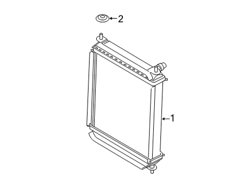 2022 BMW X6 M Radiator & Components Diagram 6