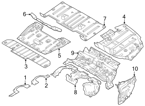 2022 BMW iX Heat & Sound Insulators Diagram 2