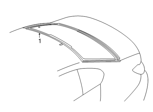 2021 BMW 228i Gran Coupe Glass & Hardware - Back Glass Diagram