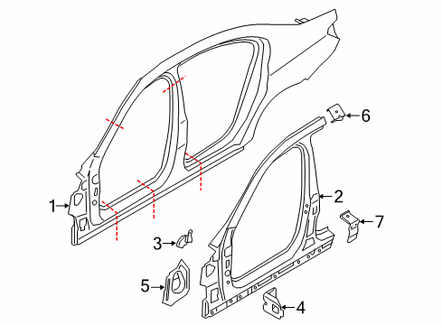 2021 BMW M5 Uniside Diagram 3