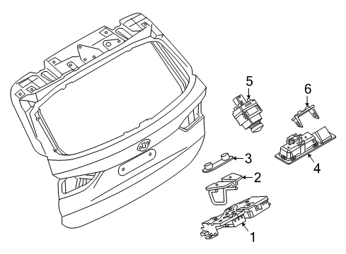 2021 BMW X1 Lock & Hardware Diagram 2