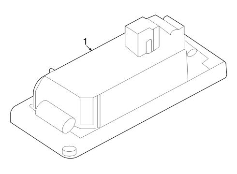 2024 BMW iX License Lamps Diagram