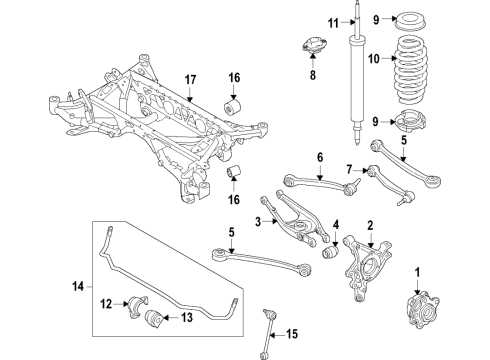 2021 BMW M3 AUXILIARY SHOCK ABSORBER Diagram for 33508091410