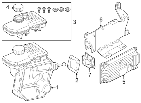 2024 BMW i7 CONTROL UNIT MPAD Diagram for 34505B31E37