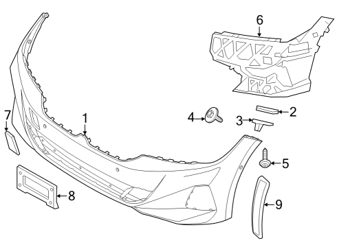 2023 BMW 330e xDrive Bumper & Components - Front Diagram 4