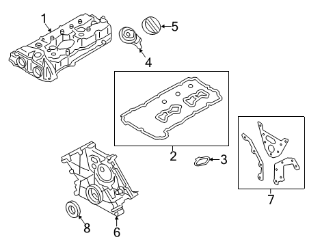 2022 BMW 750i xDrive Valve & Timing Covers Diagram