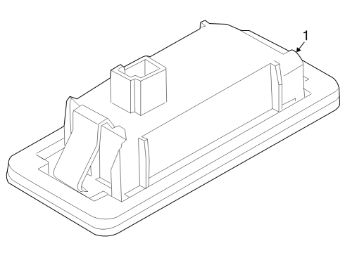 2024 BMW i4 License Lamps Diagram