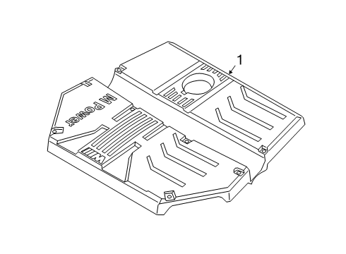 2023 BMW X4 Engine Appearance Cover Diagram 3